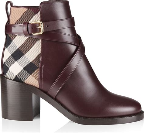 burberry pryle check and leather|Burberry Pryle House Check & Leather Ankle Boots.